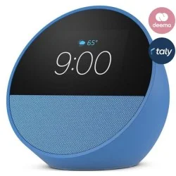 Amazon Echo Spot Smart Alarm Clock With Vibrant Sound + Alexa - Blue